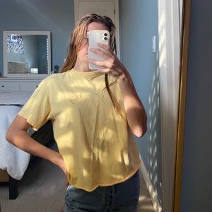 Yellow honey brandy melville top